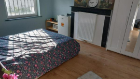 Chambre confortable avec un lit double à schaerbeek cle bleu